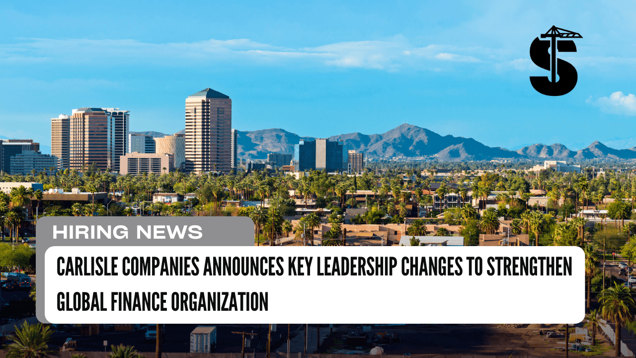 Carlisle Companies Announces Key Leadership Changes to Strengthen Global Finance Organization