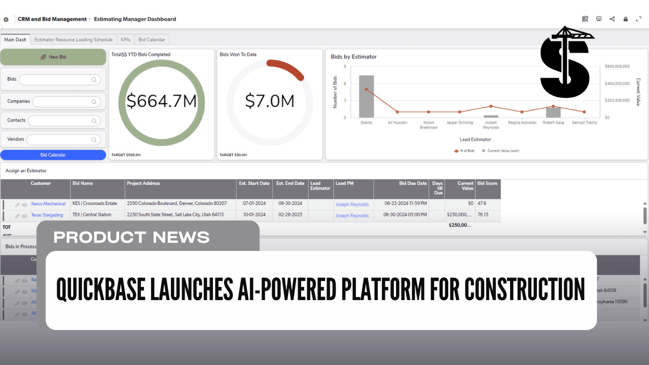 Quickbase Launches AI-Powered Platform for Construction